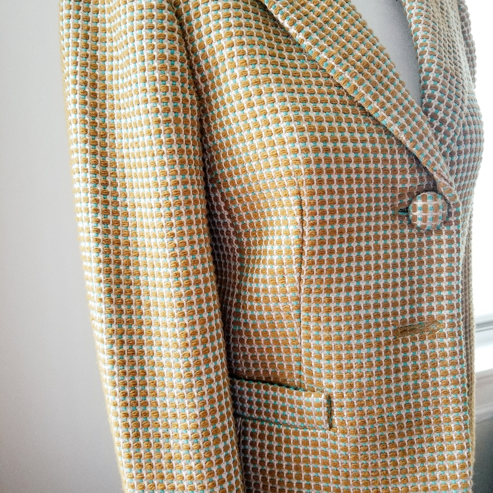 J Crew Metallic Tweed Jacket